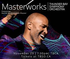 The wait is over! Tonight, **the Thunder Bay Symphony Orchestra is thrilled  to welcome Daniel Bartholomew-Poyser back to the TBCA stage for *Symphonic  Spotlight*! A true trailblazer, Daniel is celebrated for his