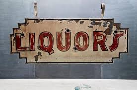 Liquors Store Vintage Neon Box Sign Neon Box Vintage Signs For Sale Box Signs