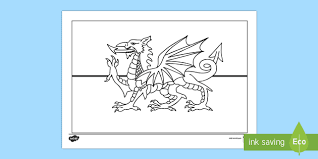 Find & download free graphic resources for welsh dragon. Simple Welsh Dragon Colouring Page Welsh Flag Resource