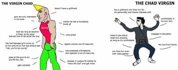 Similar to the term normies, chad and his female counterpart stacy are often used as pejoratives by those who consider themselves nonconformists on 4chan's /r9k/ board. Best 30 Virgin Vs Chad Meme Fun On 9gag
