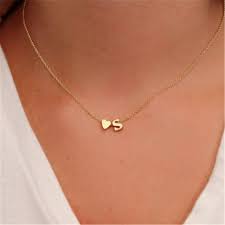 Necklacesforwomen Initial Heart Necklace Fashion Necklace Initial Necklace