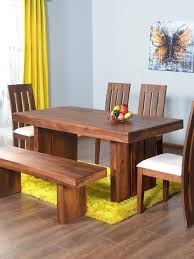 Six Seater Dining Table Set In Brown Color For Home In 2020 Dining Table Design Modern Wooden Dining Table Set Wooden Dining Table Designs