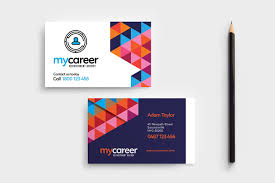 Design a logo for your business card. Recruitment Agency Business Card Template In Psd Ai Vector Brandpacks