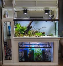 My 75 Gal W Diy Custom Stand And Diy Sump Refugium The Planted Tank Forum Diy Aquarium Aquarium Sump Aquarium