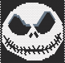 Nightmare before christmas gift ideas for crocheters. Jack Skellington The Nightmare Before Christmas Bead Pattern Peyote Bead Patterns Characters Bead Patterns