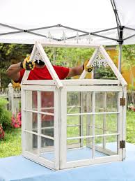 Old window greenhouse by karla and steve ritchey of mckinney, texas. Diy Backyard Mini Greenhouse Hgtv