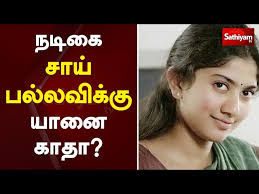 நடிகை சாய் பல்லவிக்கு யானை காதா?