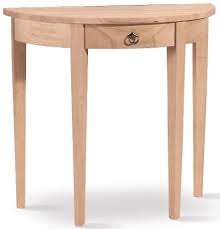 Half round small console table 60's made of rosewood. Half Round Console Table Unfinishedfurnitureexpo