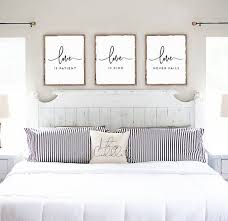 Love Is Patient Love Is Kind Love Never Fails Bible Verse Art Bedroom Decor Christian Wedding Anniversary Or Valentines Gift Set Of 3 Master Bedroom Wall Decor Wall Decor Bedroom Master