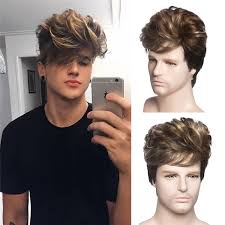 Chic viable unique medium wavy mens wig 100% human hair 10 inches. China Toupee Ombre Men Short Human Hair Wigs Men S Daily Wig Male Natural Curly Hair Breathable Men Short Hair Wigs Men S Daily Lace Front Wig China Toupee And Human Hair Price