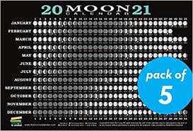 Monthly calendar | new calendars. 2021 Moon Calendar Card 5 Pack Lunar Phases Eclipses And More Long Kim 9781615196784 Amazon Com Books