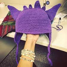 Gengar Hat Crochet Kids Hats Crochet Pokemon Crochet Hats