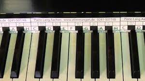 »brief oder briefumschlag beschriften und gestalten: Das Klavier Tastenschablone Gratis Zum Download Youtube