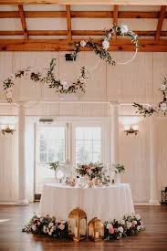 Wedding Sweetheart Table Decor White Linen Floral And Greenery Decor Hangi Sweetheart Table Decor Wedding Sweetheart Table Decor Sweetheart Table Wedding