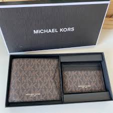 Michael kors gift card online. Michael Kors Billfold Men Wallet Set Box Billfold Wallet Men Michael Kors
