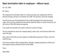 Sample termination of contract with supplier. Free Employee Termination Letter Samples How To Write Word Pdf