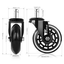 office chair caster wheels amzdeal office chair replacement rollerblade wheels heavy duty and safe for all floo caster chairs office chair casters office chair