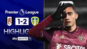 Raphinha (leeds united) from a free kick with a left footed shot to the bottom left. Fulham 1 2 Leeds United Raphinha Nets Winner As Fulham Miss Chance To Move Out Of Drop Zone Football News Sky Sports