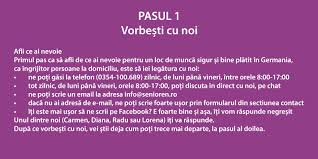 Lista locurilor de muncă vacante, disponibile în moldova și peste hotare. Ingrijire La Domiciliu In Germania Fundatia Seniorenbetreuung
