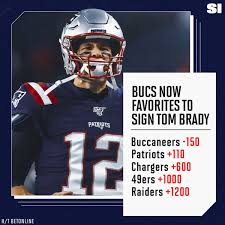 Tom brady is the quarterback of the tampa bay buccaneers. Best Bet For Which Team Tom Brady Plays For In 2020 Sports Illustrated