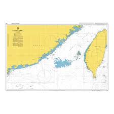 Admiralty Chart 1968 Taiwan Strait