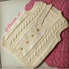 Perihan Bogazkoy Adli Kullanicinin Orgu Panosundaki Pin Baby Knitting Patterns Orgu Bebek Yelek