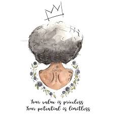 African Queen Black Power Tattoos For Women Another Edit For My Queens Your Value Is Priceless Your Potential Limitless African Tattoo Black Girls With Tattoos Natural Hair Art Illustrations