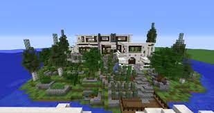 Browse and download minecraft mansion maps by the planet minecraft community. Modern Mansion On A Island For Mc Bedrock Edition Minecraft Map