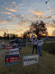 Busy beautiful morning at the polls!