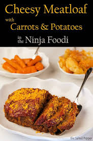 Cheesy Meatloaf In The Ninja Foodi Recipe In 2020 Cheesy Meatloaf Recipes Stuffed Peppers