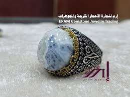 للباحثين عن النوادر خاتم عقيق مصور صورة البكتيريا Agate مميز طبيعي100 للعرض Gemstone Jewelry Gemstones Jewelry