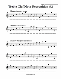 Free Treble Clef Note Recognition Worksheet With Ledger Lines Music Theory Worksheets Music Worksheets Bass Clef Notes
