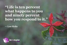 Life Is Ten Percent What Happens To You And Ninety Percent How You Respond It Lou Holtz 1200x800 Offbeat Quotes