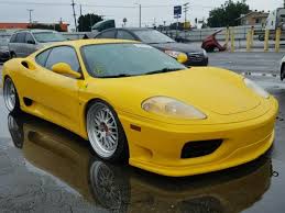 Salvage 2001 Ferrari 360 Modena Ferrari 360 Ferrari Car Detailing