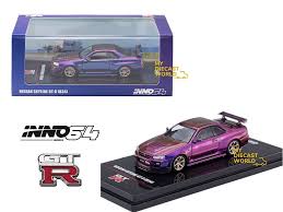 INNO64 1:64 Nissan Skyline GT-R (R34) Midnight Purple II