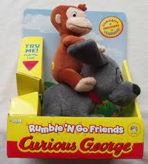 Buy Curious George & Charkie Rumble 'N Go Friends Plush Toy Online at Low  Prices in India - Amazon.in