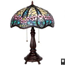 Christmas cookies coloring pages : Pink Primrose Tiffany Stained Glass Lamp Tf10046 Design Toscano