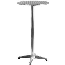 Flash Furniture Tlh 059a Gg 23 1 4 Aluminum Round Bar Height Folding Table With Base In 2020 Flash Furniture Round Bar Metal Pub Table
