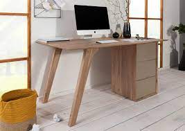 Premium schreibtisch hela quadro 160 cm breit wohnling konsolentisch. Schreibtisch Akazie 160x80x76 Braun Creme Lackiert Tromso 003