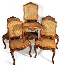 Artisan rempailleur & canneur : Serie De Six Chaises Cannees Nogaret A Lyon Vers 1750 Xviiie Siecle N 73289