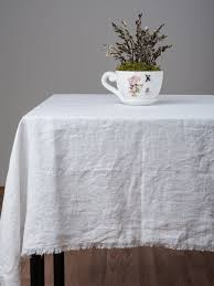 Tablecloths Made Of Stone Washed Linen For Eco Friendly Table Etsy Table Cloth Gray Linen Napkins White Table Cloth