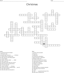 Answers for this puzzle are provided. Holiday Crossword Puzzle Wordmint