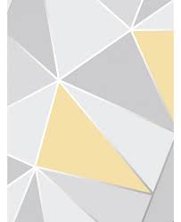Apex Geometric Wallpaper Yellow And Grey Fine Decor Fd41991 Geometric Wallpaper Yellow Geometric Wallpaper Wallpaper Bedroom