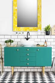 This full wall mirror starts at the level of the vanity and continues all the way up to the ceiling of this stone tile clad bathroom. Pin On Bathroom Mirror Ideas Live In Mosaics