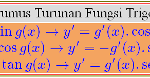 Turunan fungsi sinus dan kosinus. Turunan Fungsi Trigonometri Konsep Matematika Koma