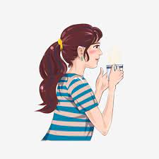 Black woman chatting on a smartphone sitting at the cafe table. Cartoon Woman Drinking Coffee Side Element Drink Coffee Woman Cartoon Png Transparent Image And Clipart For Free Download