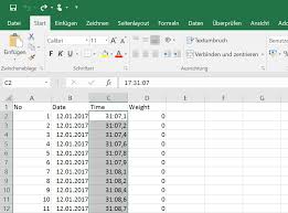 Excel hat mehrere funktionen, die einzelnen informationen eines datums als text ausgeben Millisekunden In Excel Zellen Richtig Formatieren Waagen Blog