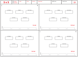 Soccer Formations And Systems As Lineup Sheet Templates