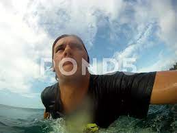 POV Surfing Dive Barrel Tube | Stock Video | Pond5