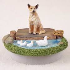Australian Cattle Red Dog Candle Topper Tiny One A Day On The Lake